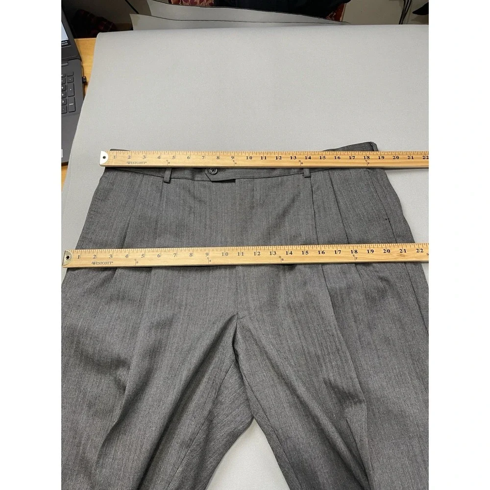 Jos‎ A Bank Mens Suit 43 Gray Wool Signature Collection Blazer Pants 38 Wedding